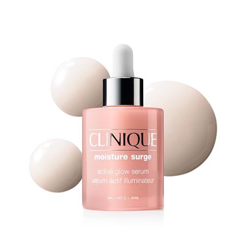 Clinique Moisture Surge Active Glow Serum with Lactic Acid, Hyaluronic Acid + Vitamin C | Hydrating, Lightweight + Oil Free?
