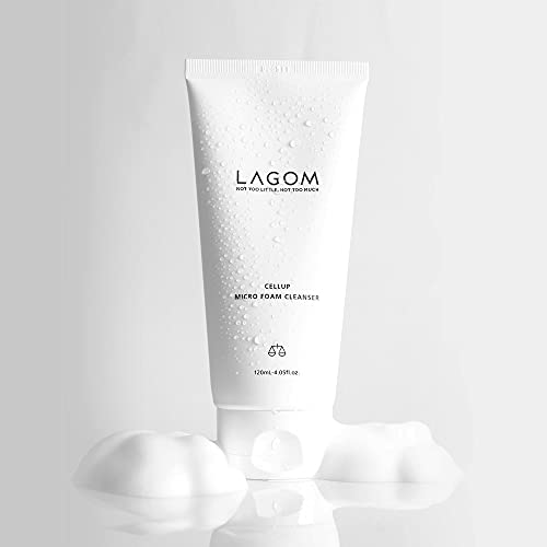 LAGOM Cellup Gel To Water Cleanser, Jelly - Morning Cleanser-Daily Face Wash with Acacia Seed Omega-3 Gentle Hydrating Herbal Facial Cleanser for All type of Skin 7.44 Fl Oz