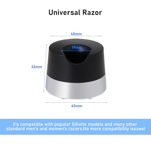 Razor Stand Holder - Alloy Metal with Drainage Hole | Universal Fit for Most Razors | Scratch-Resistant Compatible with Gillette