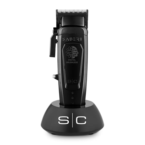 StyleCraft Saber II Cordless Hair Clipper - Brushless Motor, Full Metal
