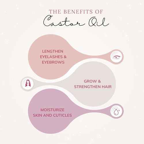 Grandma Flo's Naturals Organic Castor Oil with Rose Quartz Roll On For Face and Body - Glass Bottle, Cold Pressed, Hexane Free, Unrefined - Stimulate Hair Growth, Moisturize Skin (50ml)