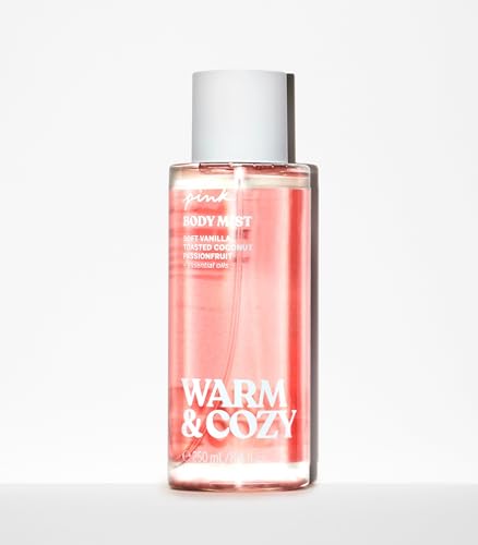 Victoria's Secret Pink Warm & Cozy Body Fragrance Mist 8.4 fl oz - Soft Vanilla Coconut Passionfruit