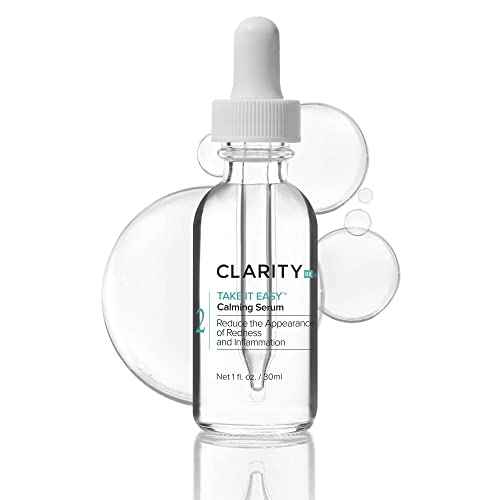 ClarityRx Take It Easy Calming Face Serum, Natural Plant-Based Anti-Redness Treatment for Sensitive Skin & Rosacea