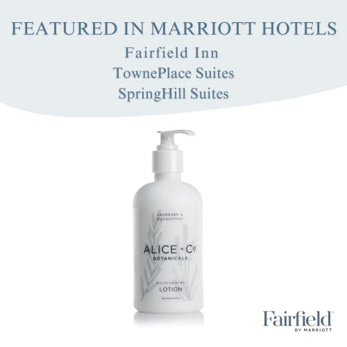 Alice + Co. Fairfield by Marriott Body Lotion - Moisturizing Hotel Spa Lotion - Lavender & Eucalyptus - 8.5 oz