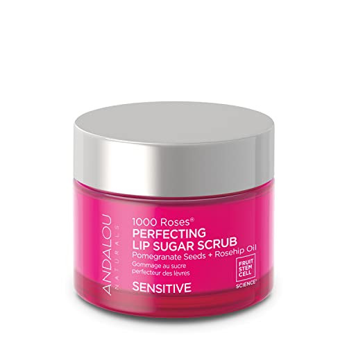 Andalou Naturals Rose Lip Sugar Scrub | Vegan Exfoliating