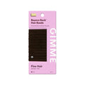 Gimme Beauty Fine Hair Seamless Ties, Dark Brown, 12 Pack