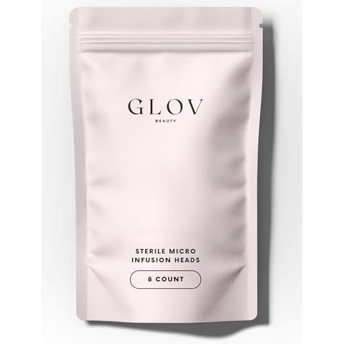 Glov Beauty Replacement Micro Infusion Heads - 0.25mm Cosmetic Stamp Heads, Single Use Beauty Accessories (8 Count)