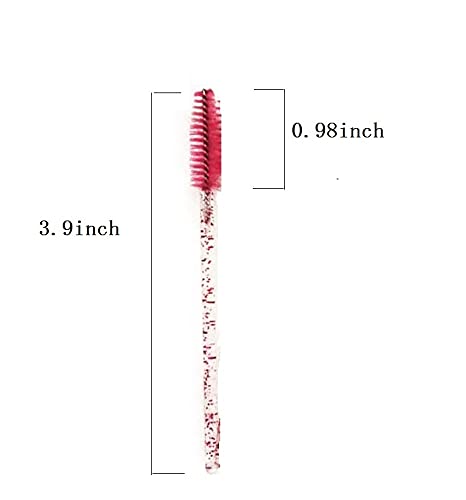 Pimoys 100 Pack Disposable Eyelash & Eyebrow Brush Applicators