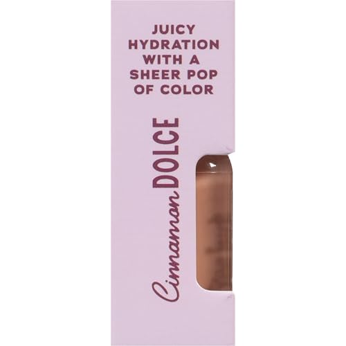 Tree Hut Cinnamon Dolce Hydrating Lip Oil, Sheer Nude Glossy Lip Oil, Non-Sticky Moisturizing Formula for Smooth, Hydrated Lips, 0.16 fl oz