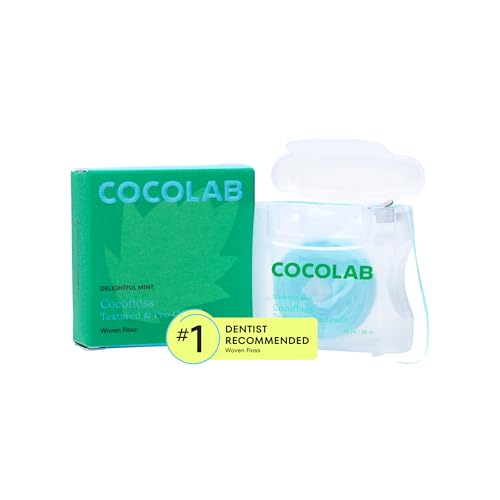 Cocofloss Woven Dental Floss by Cocolab, Mint, 33-yard Spool