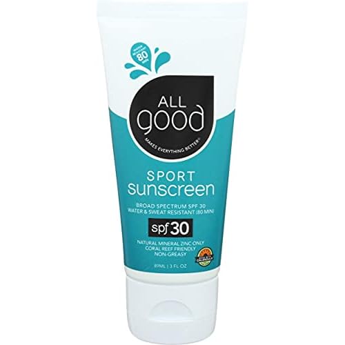 All Good Sport Mineral Sunscreen Combo Pack - SPF 50 Butter Stick, SPF 30 Lotion & Spray - Coral Reef Safe - Zinc Oxide