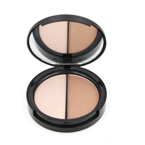 Metallic Shimmer Highlighter Powder - Chrome Effect Dual Shade