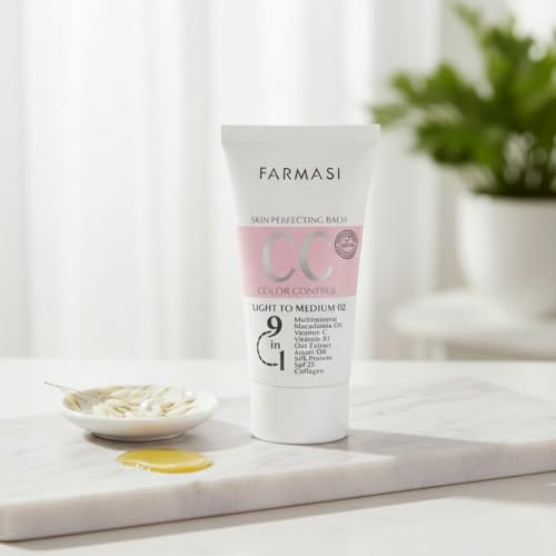 Farmasi CC Cream SPF 25 - Lightweight Color Correcting Tinted Moisturizer, 1.7 fl oz