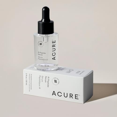 Acure AI Peptide Serum for Face & Skin - Anti Aging Skincare for Women, Niacinamide, Hydrating Facial Care, Face Serum for Firm Skin, Reduces Wrinkles & Uneven Tone, Brightens Glow- 1 fl oz (2 Pack)