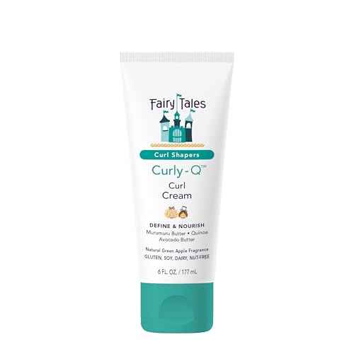 Fairy Tales Curly Q Kids Curl Cream ? Lightweight Curl Cr?me for Curly and Wavy Hair Kids - Paraben, Sulfate, Gluten and Nut Free - 6 oz
