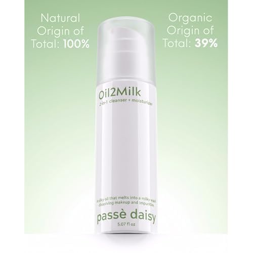 Oil2Milk Cleanser, Rich Cleansing Milk, Lumiere Velvet Makeup Remover, Renewing Gentle Face Cleanser, Calming Wash, 100% Natural Ingredients, For All Skin Types
