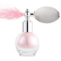 Hair and Body Glitter Spray, Holographic Glitter Highlighter Powder, Face Body Clothes Shiny Glitter, Loose Shimmer Hairspray Festival Rave Prom Accessories (Nude Pink)
