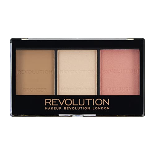 Makeup Revolution Ultra Sculpt & Contour Kit, Contour Palette, Define Your Features, Vegan & Cruelty Free, Ultra Fair C01, 3.6g