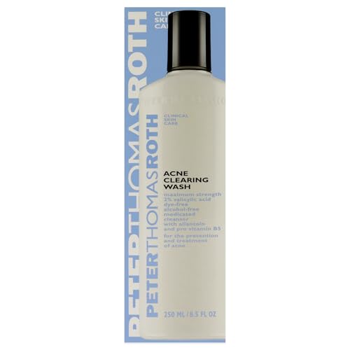 Peter Thomas Roth | Acne Clearing Wash | Maximum-Strength Salicylic Acid Face Wash, Clears Up and Helps Prevent Breakouts, 8.5 Fl Oz