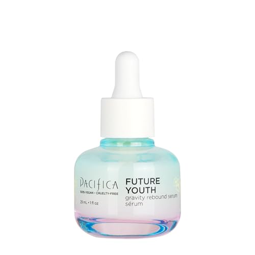 Pacifica Beauty Future Youth Gravity Rebound Serum, Skincare, Gel Serum, Fine Lines, Wrinkles, Anti Aging, Lightweight, Peptide Serum For Face, For Aging and All Skin Types, Vegan, 1 fl oz (1 Count)