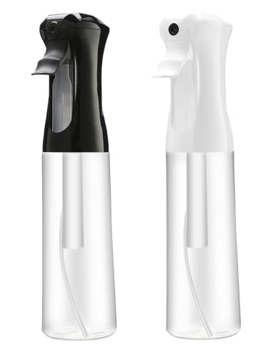 THINTON Continuous Fine Mist Spray Bottle (10oz) - 2 Pack