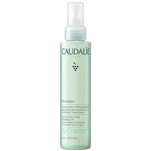 Caudalie Vinoclean Makeup Removing Cleansing Oil, Travel-Size Waterproof Makeup Remover - 75 mL