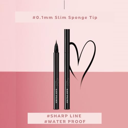 [thebom] Ultra-Fine Slim Eyeliner Waterproof Liquid Eye Makeup (Brown, 2ea)