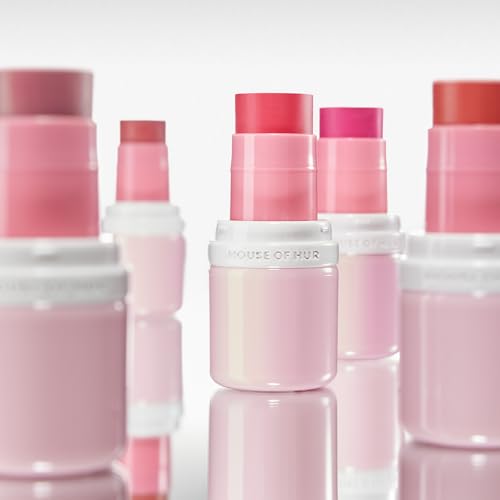 House of Hur Every Cheek Blush | Hydrating Moisture Blush Stick | Super Food Extracts | 0.23 Oz (5 Colors) (Playful Rosie)