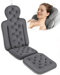 Full Body Bath Pillow with 160 Suction Cups - Head & Back Support