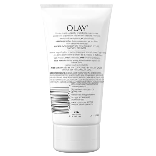 Olay Regenerist Detoxifying Pore Scrub 5 Ounce Tube (150ml) (2 Pack)