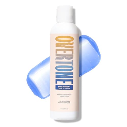 oVertone Blue Hair Toning Conditioner for Blondes - Neutralizes Brassiness, 8 oz