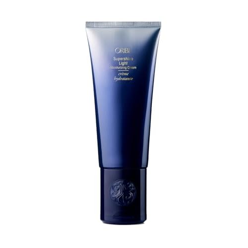 Oribe Supershine Light Moisturizing Styling Cream - Adds Shine & Smooths Frizz With Heat Protection - Blowout Primer, Air Dry Cream & Style Finisher - For Fine & Medium Hair - 5 oz