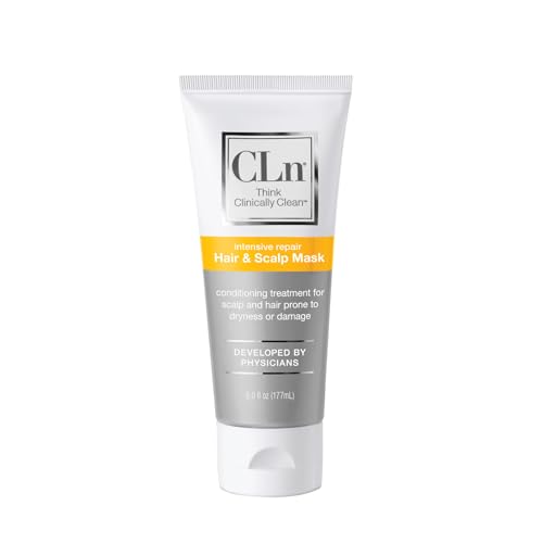 CLn¢ç Hair & Scalp Mask Conditioner - Deep Conditioner for Hair & Scalp Prone to Dryness & Damage, Paraben-Free & Dye-Free, Scented by Eucalyptus, 6 fl. oz.