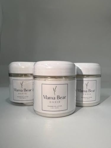 Mama Bear Oasis Magnesium Cream Lotion for Body & Feet - Pack of 3