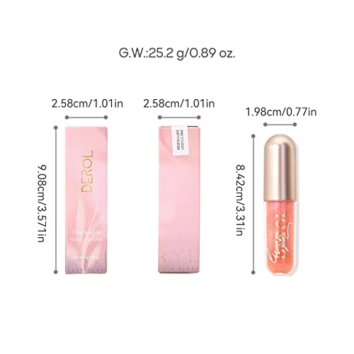 Lip Plumping Lip Gloss,Lip Plumper, Lip Care Serum,Lip Enhancer For Fuller,Reduce Fine Lines,Make Lips Plump and Moisturizing,Hydrating, Nourishing, Invigorating, Plumps, Volumizes (01# Lemonade)