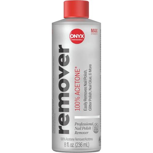 Onyx Professional 100% Pure Acetone Nail Polish Remover with Nail File