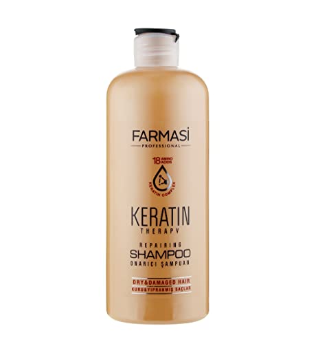 FARMASi Keratin Theraphy Repairing Shampoo for Dry and Damaged Hair 360 ml / 12.2 fl.oz