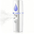 Portable Nano Facial Mister with Mirror & 20ml Water Tank - White