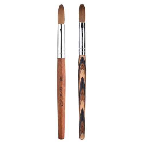 1pc 18#Kolinsky Sable Nail Brush with 1pc 16# Kolinsky Sable Nail Brush Set