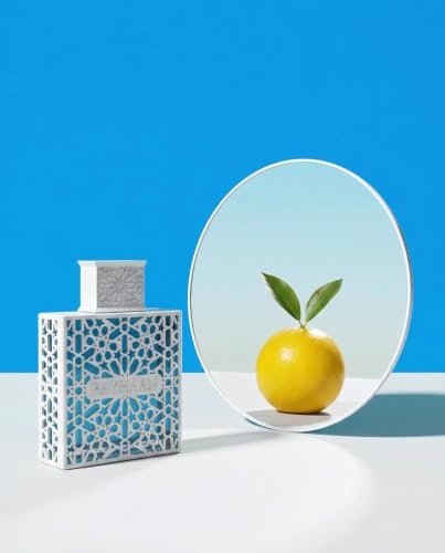 Rayhaan Azul Eau de Parfum Spray - Fresh Citrus & Woody Scent, 3.4 oz