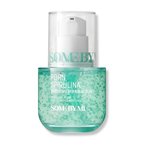 SOME BY MI PDRN Spirulina Soothing Repair Serum ? 1.69oz, 50ml ? Korean Vegan PDRN Serum for Face ? Calms Redness, Firms & Hydrates Skin with Spirulina, Peptides & Marine Mucin ? Korean Skin Care