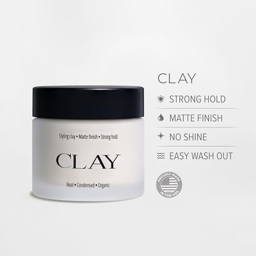 Strong Hold Matte Hair Clay for Men | Barber-Grade Styling