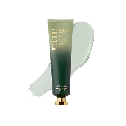 Milani Green Goddess Sleeping Mask + Primer - Self Care Hemp Oil Face Mask To Relax Skin, Reduce Pores and Hydrate Overnight