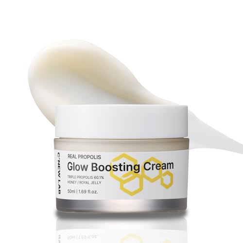 C¡¯NEW LAB Real Propolis Glow Boosting Cream 50ml (1.69 fl. oz.) | Deep Nourishing Facial Cream for Radiant Skin | Propolis Extract, Panthenol, Allantoin, Sun Flower Seed, Korean Skin Care