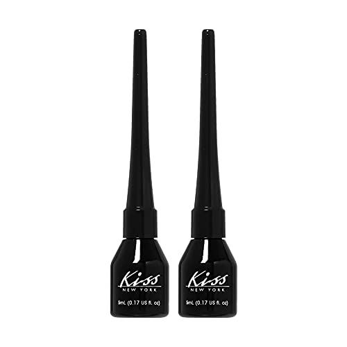 Red by Kiss RuKisses Liquid Eyeliner Black 24 Hour - 2 Pack