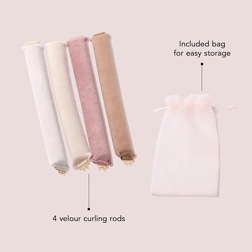 The Hair Edit Volumizing Rods - 4 Pack Heatless Overnight Curlers (Volumizing Rods)