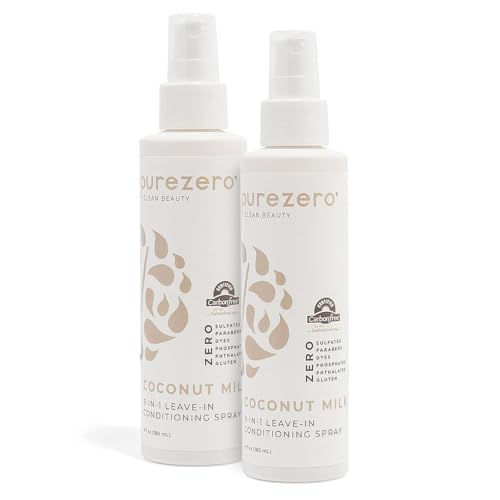 Purezero 9-in-1 Coconut Milk Leave-In Spray - 6 oz (2 Pack)