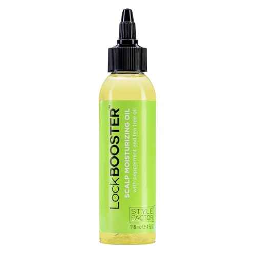 Style Factor LockBOOSTER Scalp Moisturizing Oil ? Lightweight Hydration with Peppermint & Tea Tree Oil for revitalizing Braids, Locs & Twists ? Soothes, Nourishes and Supports Scalp Care ? 4 oz