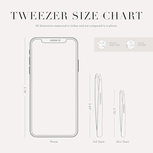 Tweezerman Mini Slant Tweezer for Eyebrows
