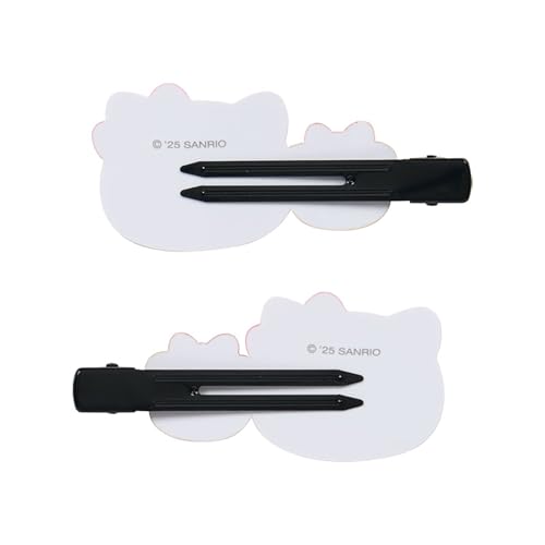 Sanrio 612952 Long Bangs Clip, Hello Kitty ABS Resin, Right and Left Facing Set, Makeup, Facial Wash